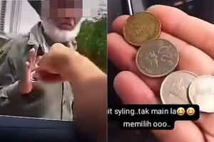 Người ăn xin từ chối tiền lẻ gây ngỡ ngàng