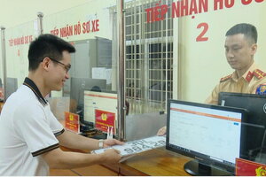 Hà Nội đẩy mạnh Đề án 06 về đăng ký, quản lý phương tiện giao thông