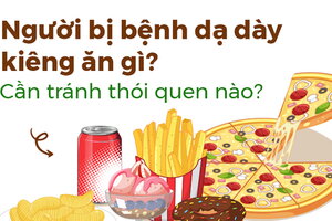 Người bị bệnh dạ dày kiêng ăn gì? Cần tránh thói quen nào?