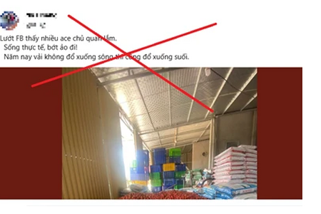 Công an xử lý 2 người thông tin sai sự thật về vải thiều