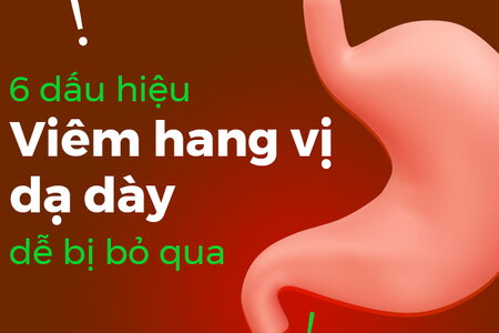 6 dấu hiệu viêm hang vị dạ dày dễ bị bỏ qua