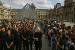 Vì sao bảo tàng Louvre tạm đóng cửa?