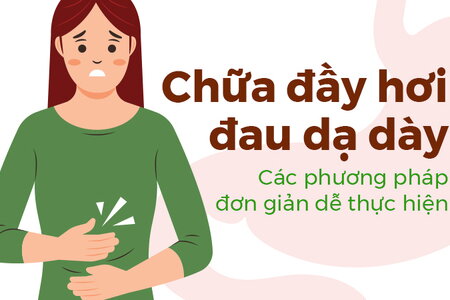 Chữa đầy hơi đau dạ dày: Các phương pháp đơn giản dễ thực hiện