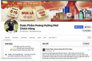 Đề nghị xử lý 'Dược phẩm Hoàng Hường Meli chính hãng' vì quảng cáo vi phạm