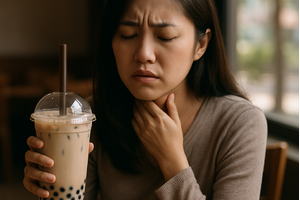 Nữ ca sĩ Trung Quốc mất giọng vì nghiện trà sữa