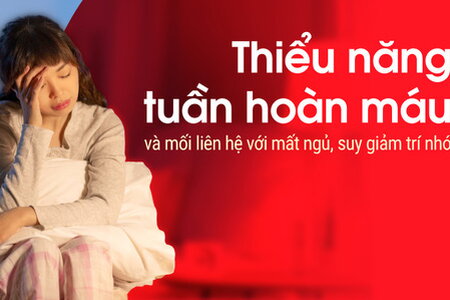 Thiểu năng tuần hoàn máu và mối liên hệ với mất ngủ, suy giảm trí nhớ