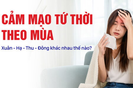 Cảm mạo tứ thời theo mùa Xuân – Hạ – Thu – Đông khác nhau thế nào?