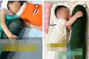 Người Trung Quốc ôm bí đao đi ngủ để giải nhiệt