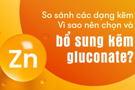 So sánh các dạng kẽm – Vì sao nên chọn và bổ sung kẽm gluconate?