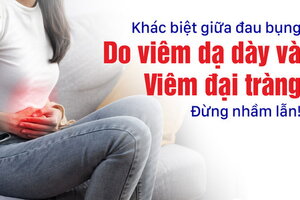 Khác biệt giữa đau bụng do viêm dạ dày và viêm đại tràng Đừng nhầm
