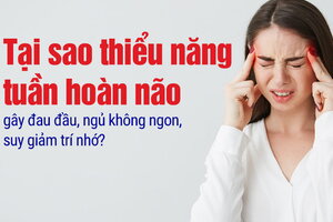 Tại sao thiểu năng tuần hoàn não gây đau đầu, ngủ không ngon?