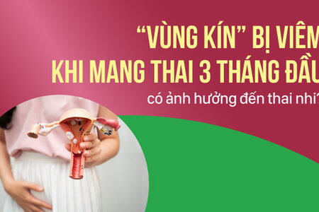 Vùng kín bị viêm khi mang thai 3 tháng đầu có ảnh hưởng đến thai nhi?