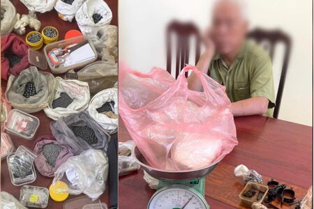 Ông lão mang thuốc súng, đạn chì ra chợ bán