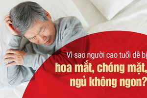 Vì sao người cao tuổi dễ bị hoa mắt, chóng mặt và ngủ không ngon?