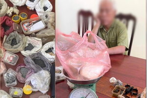 Ông lão mang thuốc súng, đạn chì ra chợ bán