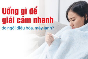 Uống gì để giải cảm nhanh do ngồi điều hòa, máy lạnh?