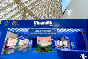 Gian hàng của Vinamilk tạo dấu ấn nổi bật tại Triển lãm Thành tựu Đất nước