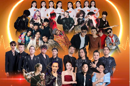 Bức Tường, Ngũ Cung, Chillies, Blue Whales hội tụ trong đại nhạc hội Rock “Trái tim Việt Nam”