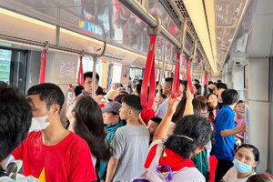  Tàu điện Hà Nội phục vụ gần 2 triệu lượt hành khách dịp Quốc khánh