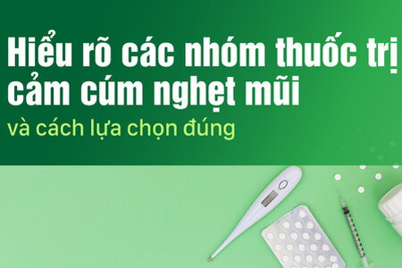 Hiểu rõ các nhóm thuốc trị cảm cúm nghẹt mũi và cách lựa chọn đúng