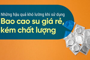 Những hậu quả khó lường khi sử dụng bao cao su giá rẻ, kém chất lượng