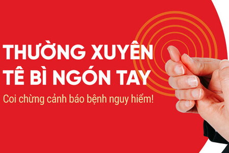 Thường xuyên tê bì ngón tay – Coi chừng cảnh báo bệnh nguy hiểm!