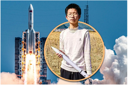 Chàng trai Trung Quốc 18 tuổi tự chế tạo tên lửa từ phế liệu