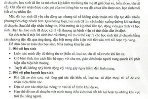 Nghi vấn học sinh bị bắt cóc, nhảy khỏi xe ôm công nghệ ở Hà Nội: Những kỹ năng cần thiết phụ huynh nên biết