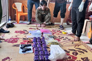 Công an Quảng Trị bắt kẻ mang 14kg ma túy và súng quân dụng