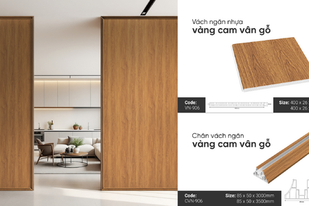 A-Z vách ngăn nhựa giả gỗ 2 mặt: ưu điểm, giá và lưu ý thi công