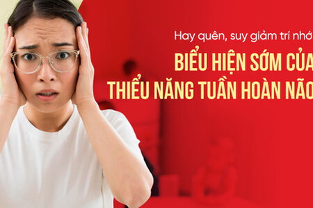 Hay quên, suy giảm trí nhớ Biểu hiện sớm của thiểu năng tuần hoàn não