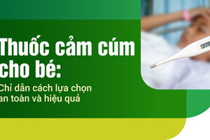 Thuốc cảm cúm cho bé: Chỉ dẫn cách lựa chọn an toàn và hiệu quả