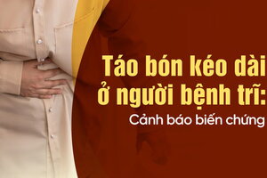 Táo bón kéo dài ở người bệnh trĩ: Cảnh báo biến chứng