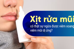Xịt rửa mũi có thật sự ngừa được viêm xoang, viêm mũi dị ứng?
