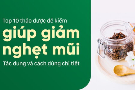 Top 10 thảo dược dễ kiếm giúp giảm nghẹt mũi - Tác dụng và cách dùng
