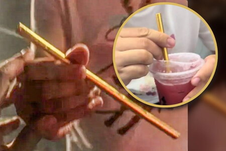 Người đàn ông làm ống hút bằng vàng trị giá 370 triệu đồng chỉ để uống trà sữa