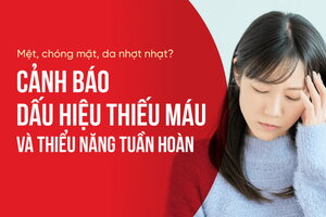 Mệt, chóng mặt, da nhợt nhạt? Cảnh báo dấu hiệu thiếu máu