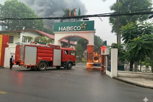 Cháy lớn tại Nhà máy bia Hà Nội