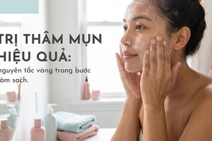 Trị thâm mụn hiệu quả: nguyên tắc vàng trong bước làm sạch