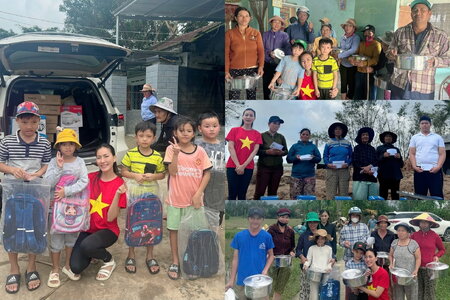 Lan tỏa yêu thương giữa vùng rốn lũ: Hoa hậu Nguyễn Ngọc Hiếu thăm hỏi, hỗ trợ bà con sau thiên tai