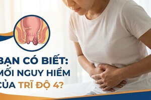 Bạn có biết: Mối nguy hiểm của trĩ độ 4?