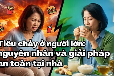 Tiêu chảy ở người lớn: nguyên nhân và giải pháp an toàn tại nhà