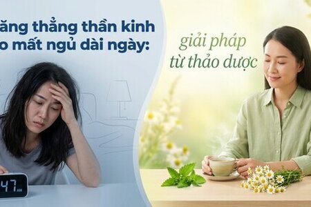 Căng thẳng thần kinh do mất ngủ dài ngày: giải pháp từ thảo dược