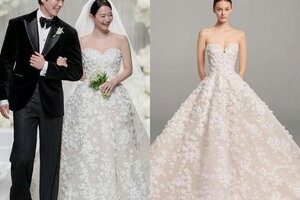 Shin Min Ah gây choáng, chi mạnh tay với váy cưới trị giá hơn 700 triệu đồng