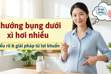Chướng bụng dưới xì hơi nhiều: hiểu rõ & giải pháp từ lợi khuẩn