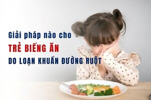 Giải pháp nào cho trẻ biếng ăn do loạn khuẩn đường ruột?
