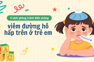 9 cách phòng tránh biến chứng viêm đường hô hấp trên ở trẻ em