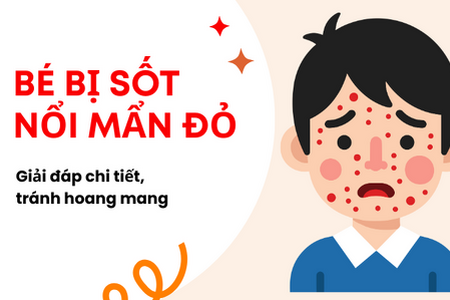 Bé bị sốt nổi mẩn đỏ: Giải đáp chi tiết, tránh hoang mang