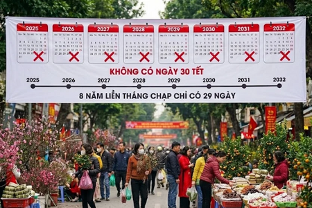 Vì sao từ năm 2025 trở đi, người Việt không được đón 30 Tết và khi nào ngày 30 Tết mới trở lại?