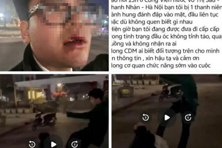 Truy tìm đối tượng hành hung nam thanh niên gây mất nhận thức tại 1 công viên ở Hà Nội